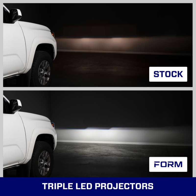 Toyota Tacoma Headlights - Front - FORM Lighting - Triple bi-LED Projectors - `16-`23